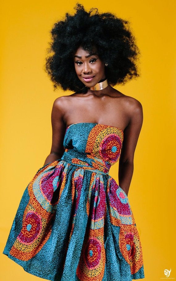 African Dresses Design Fashion Digital Printing african women clothing
