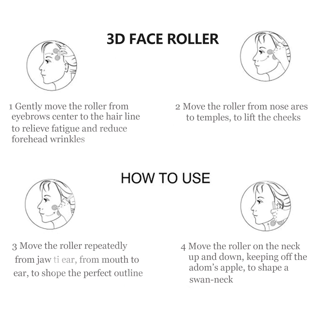 3d Facial Body Rolling Massager
