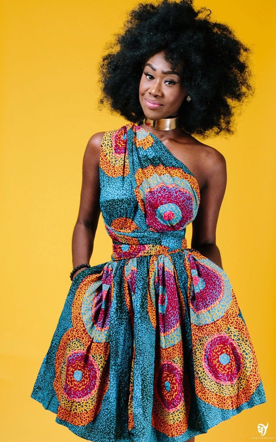 African Dresses Design Fashion Digital Printing african women clothing