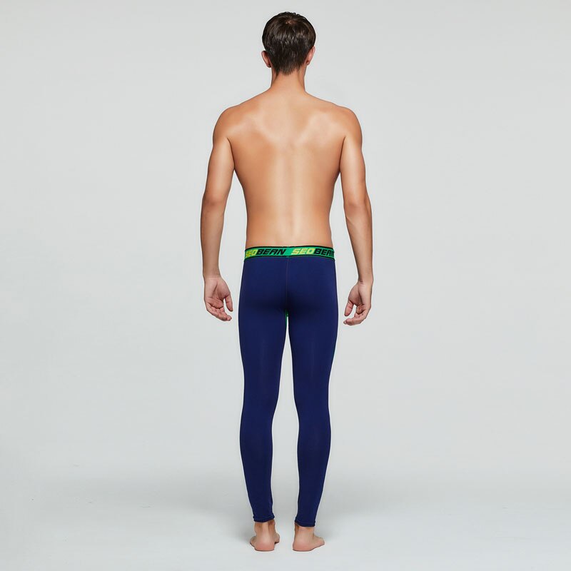 Mens Long Johns & Leggings Gym Fitness Running Compression Pants Elastic Slim Long Underwear Sport Trousers