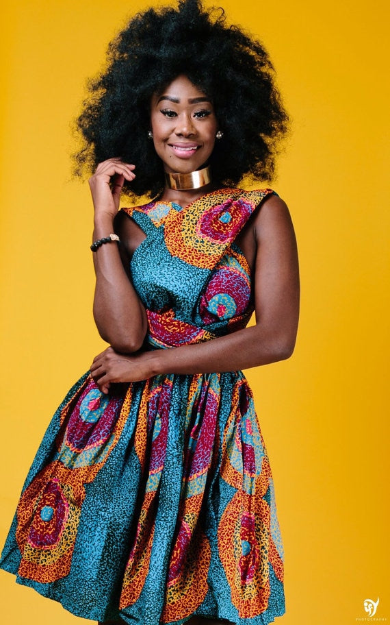African Dresses Design Fashion Digital Printing african women clothing
