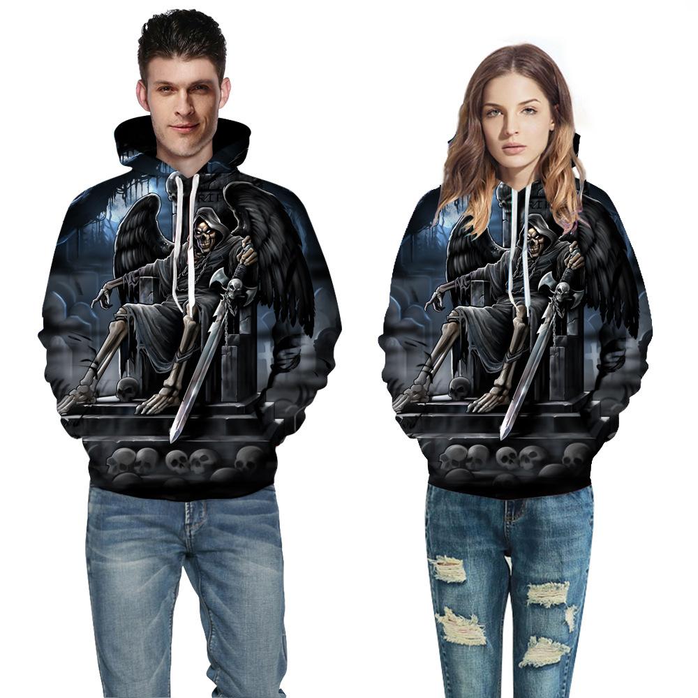 3D digital printing with hat  clothing men and women models hooded sweater