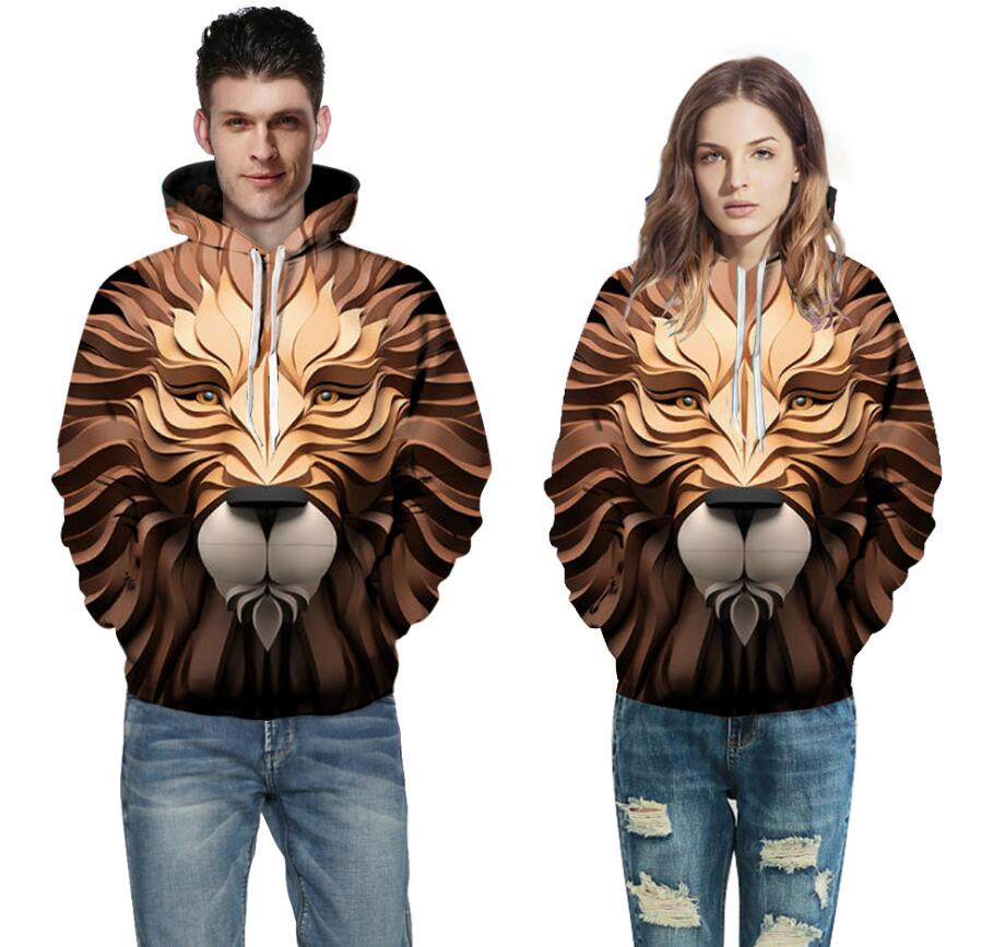 3D digital printing with hat  clothing men and women models hooded sweater