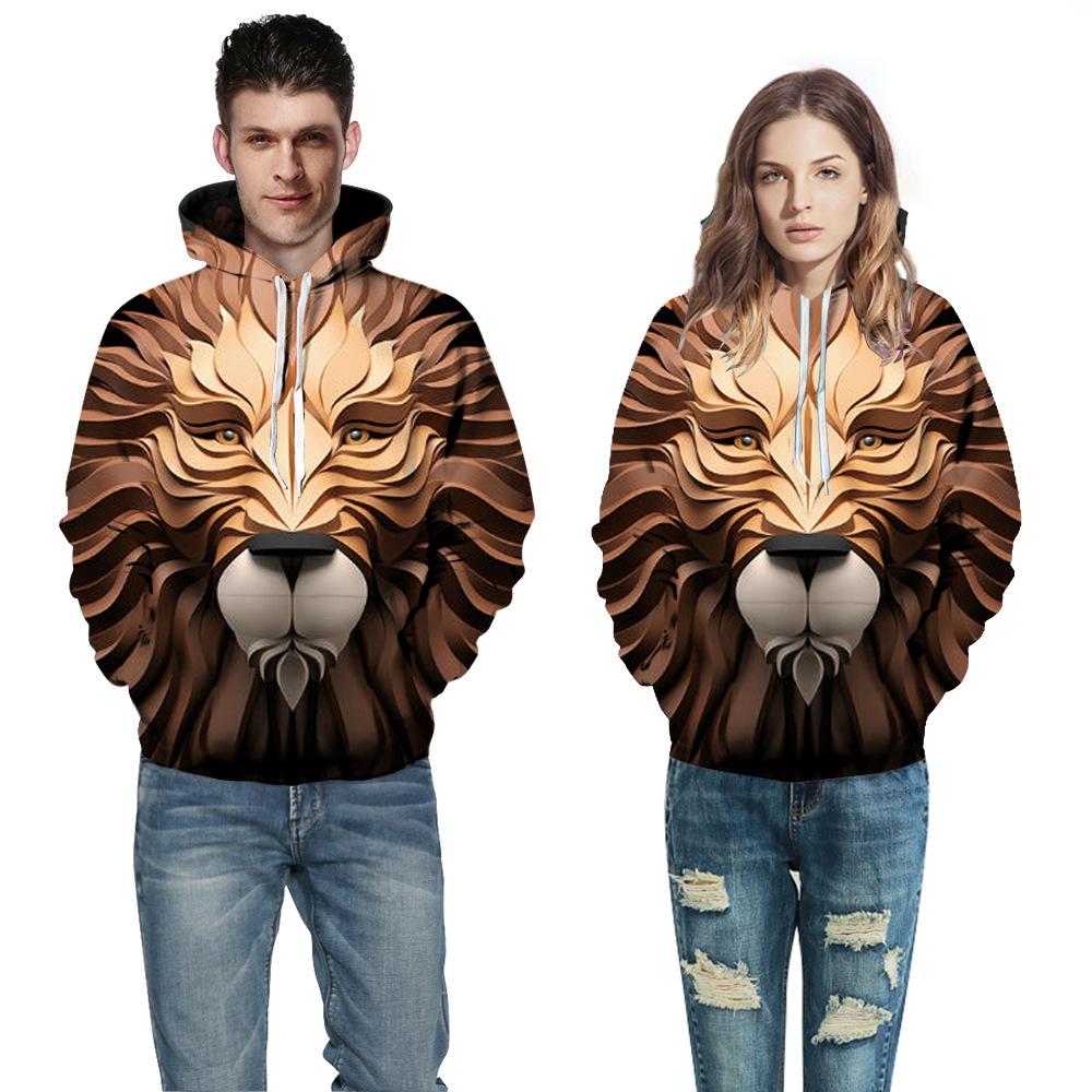 3D digital printing with hat  clothing men and women models hooded sweater