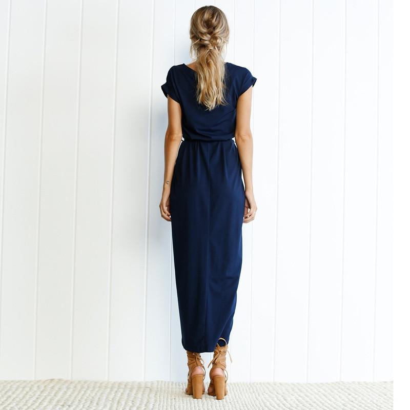 O-neck Short Sleeve Dresses  Lady Clothing Dress